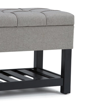 Saxon - Storage Ottoman Bench - Dove Gray