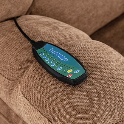 Massage Recliner Chair Sofa With Heating Vibration - Brown