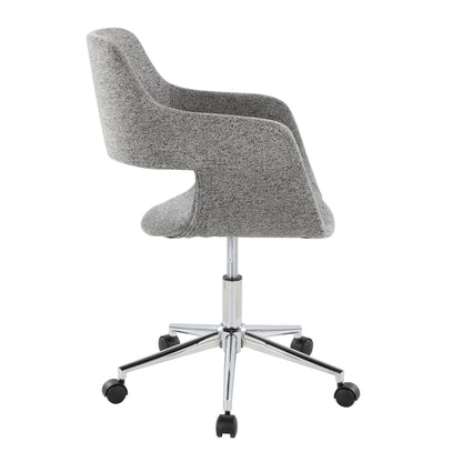 Margarite - Contemporary, Task Chair - Chrome / Gray