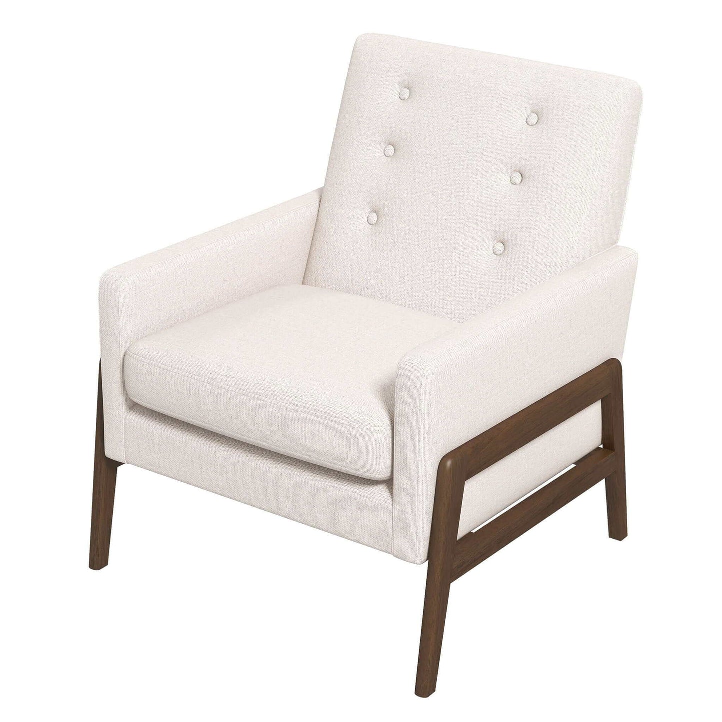 Cole - Comfortable Lounge Chair - Beige