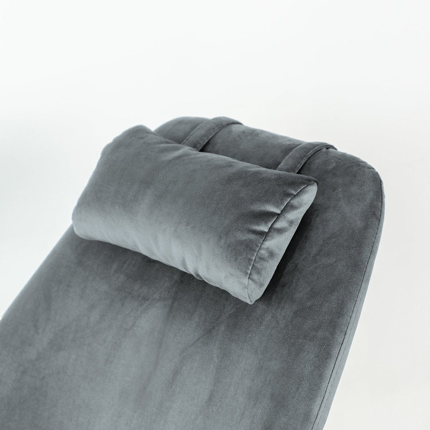 Chel - Velvet Rocking Chair - Light Gray