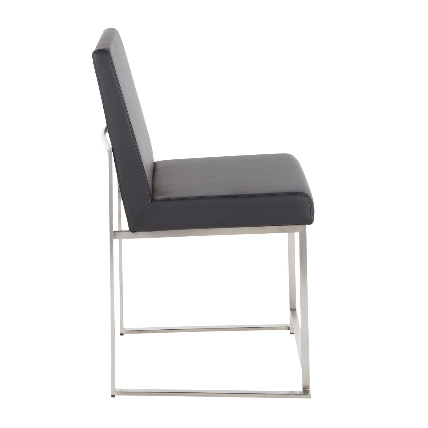 Fuji - Contemporary, High Back Dining Chair (Set of 2) - Black