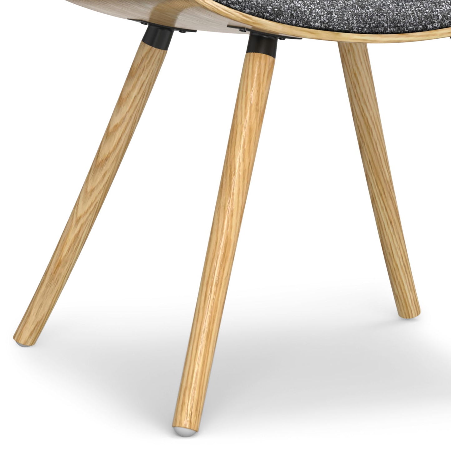 Malden - Bentwood Dining Chair With Wood Back - Gray / Light Brown