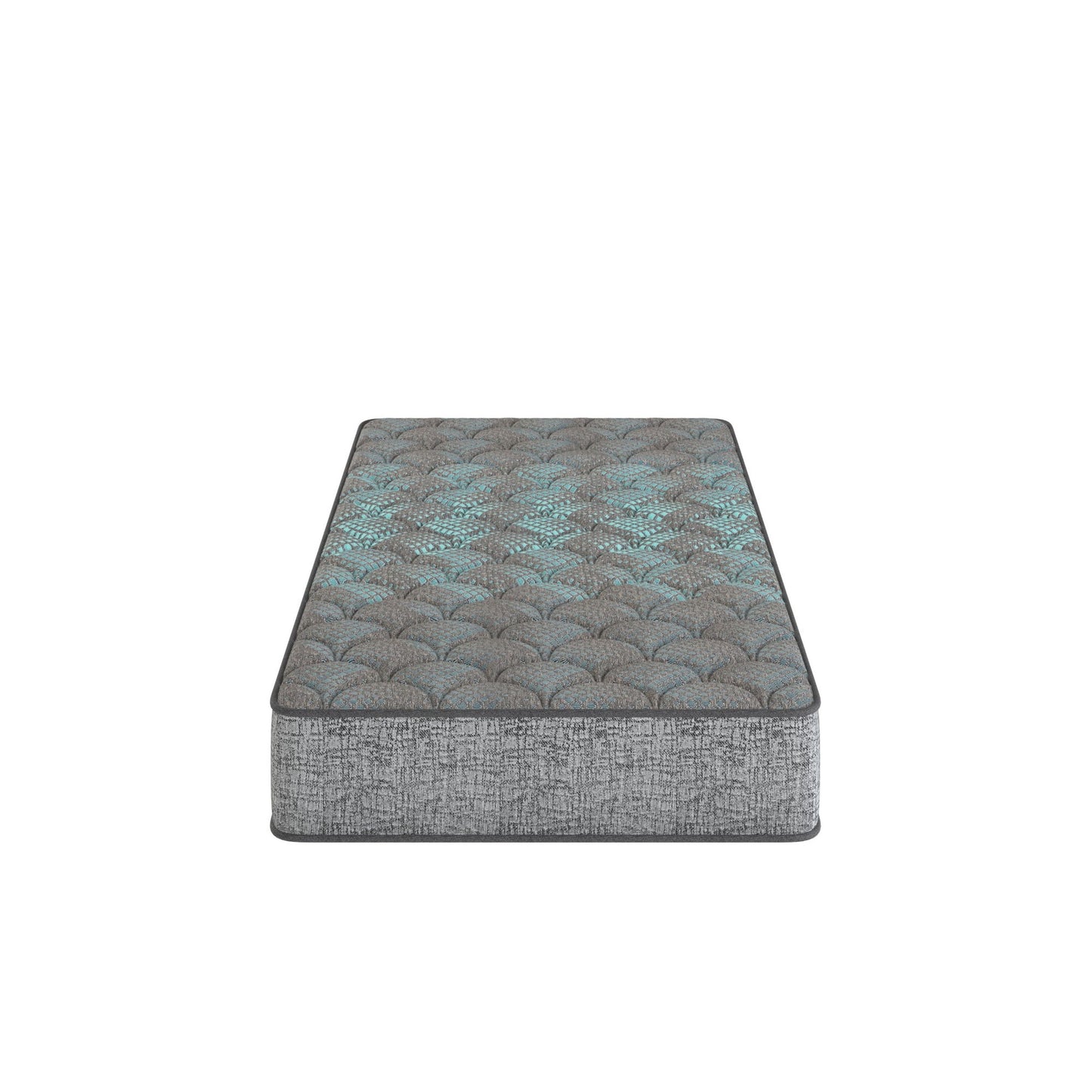 Comfort Care - 7" Queen Size, Foam Core Mattress, Medium Comfort - Gray / Blue