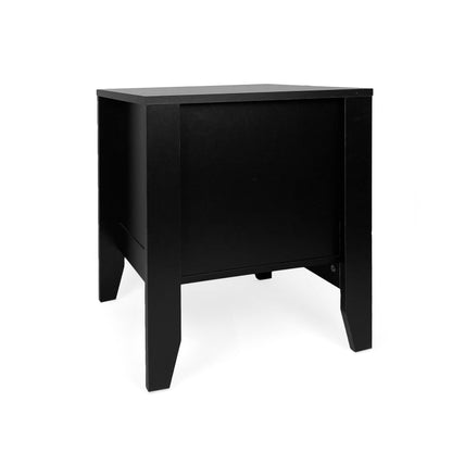 Cleary - Contemporary Wood Nightstand With Drawer - Black