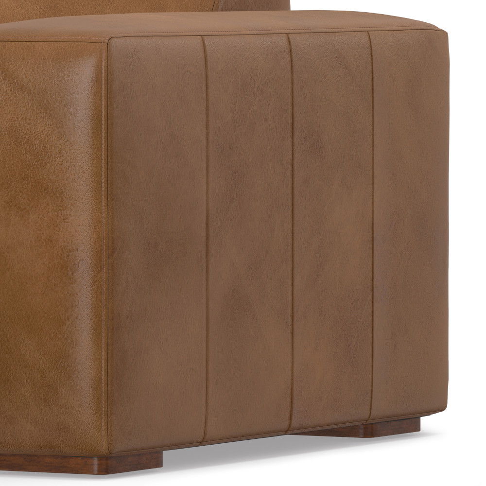 Rex - Right Chaise Sofa Module - Brown