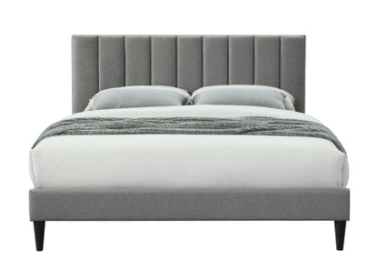 King Sized Channel Bed & USB - Gray