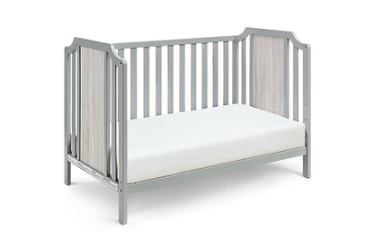 Brees Island - 3 In 1 Convertible Crib - Gray / Graystone