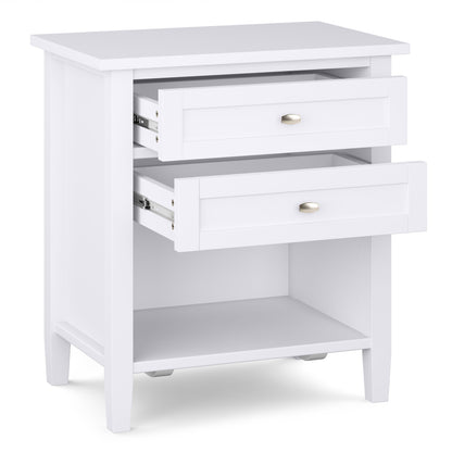Warm Shaker - Bedside Table - White
