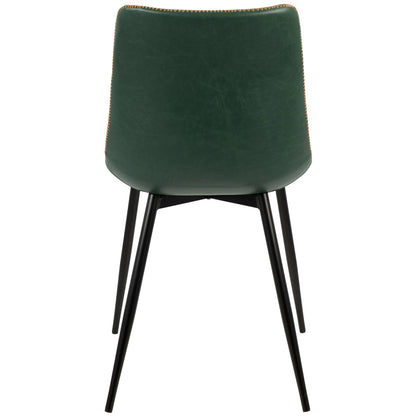 Durango - Industrial Dining Chair (Set of 2) - Black / Green Vintage