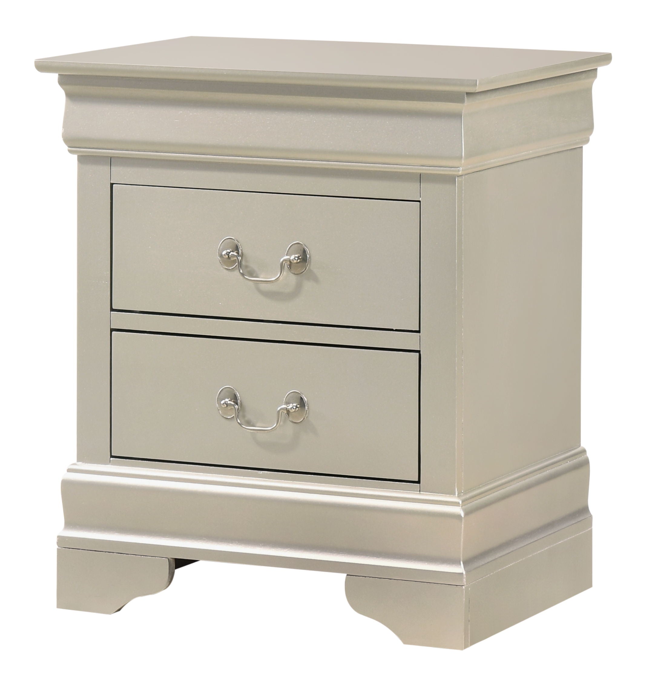 Louis Phillipe - Nightstand - Silver Champagne