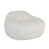 Giant Bean Bag Chair For Adults, Spacious Memory Foam Bean Bag Sofa With Armrests Teddy Fabric, Comfy Seating For Living Room Or Bedroom - Off White