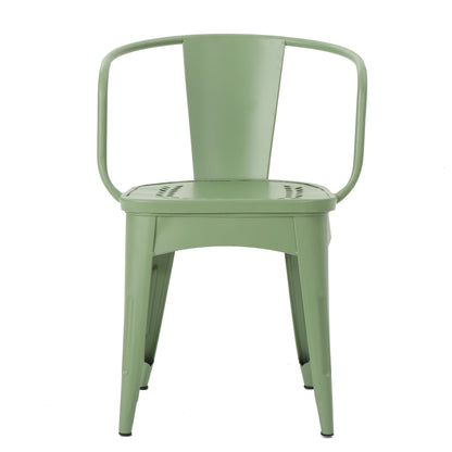 Ambrosia - 3 Piece Bistro Set With Leaf Motifs Top And Seat - Green