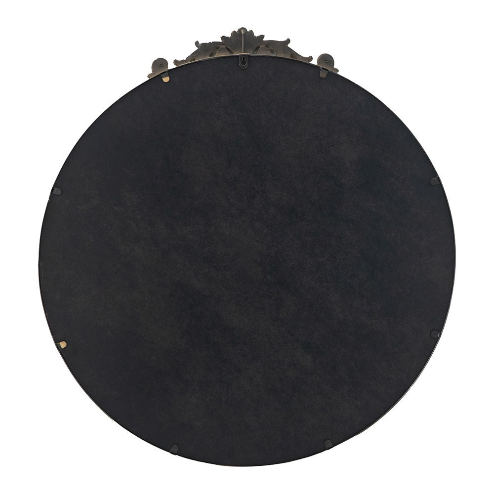 Round Wall Mounted Mirror With Metal Frame For Bathroom Living Room - Gold