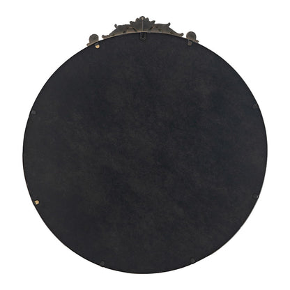 Round Wall Mounted Mirror With Metal Frame For Bathroom Living Room - Gold