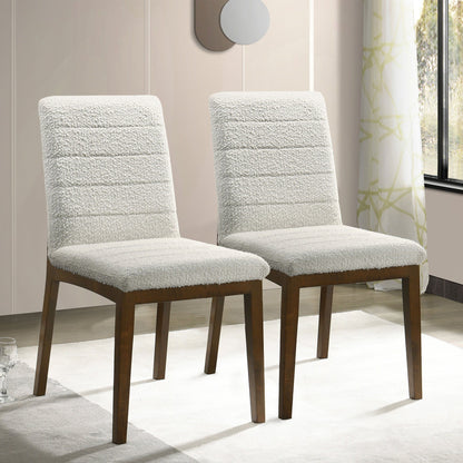 Ines - Dining Chair (Set of 2) - Brown / White