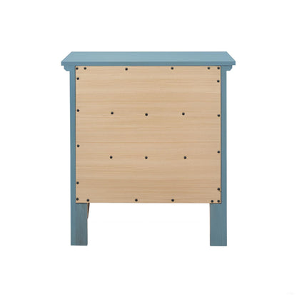 3 Drawer Nightstand - Teal