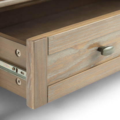Warm Shaker - Square Coffee Table - Distressed Gray