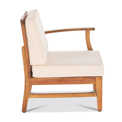 Perla - 3 Seater Sofa And Table Set - Cream