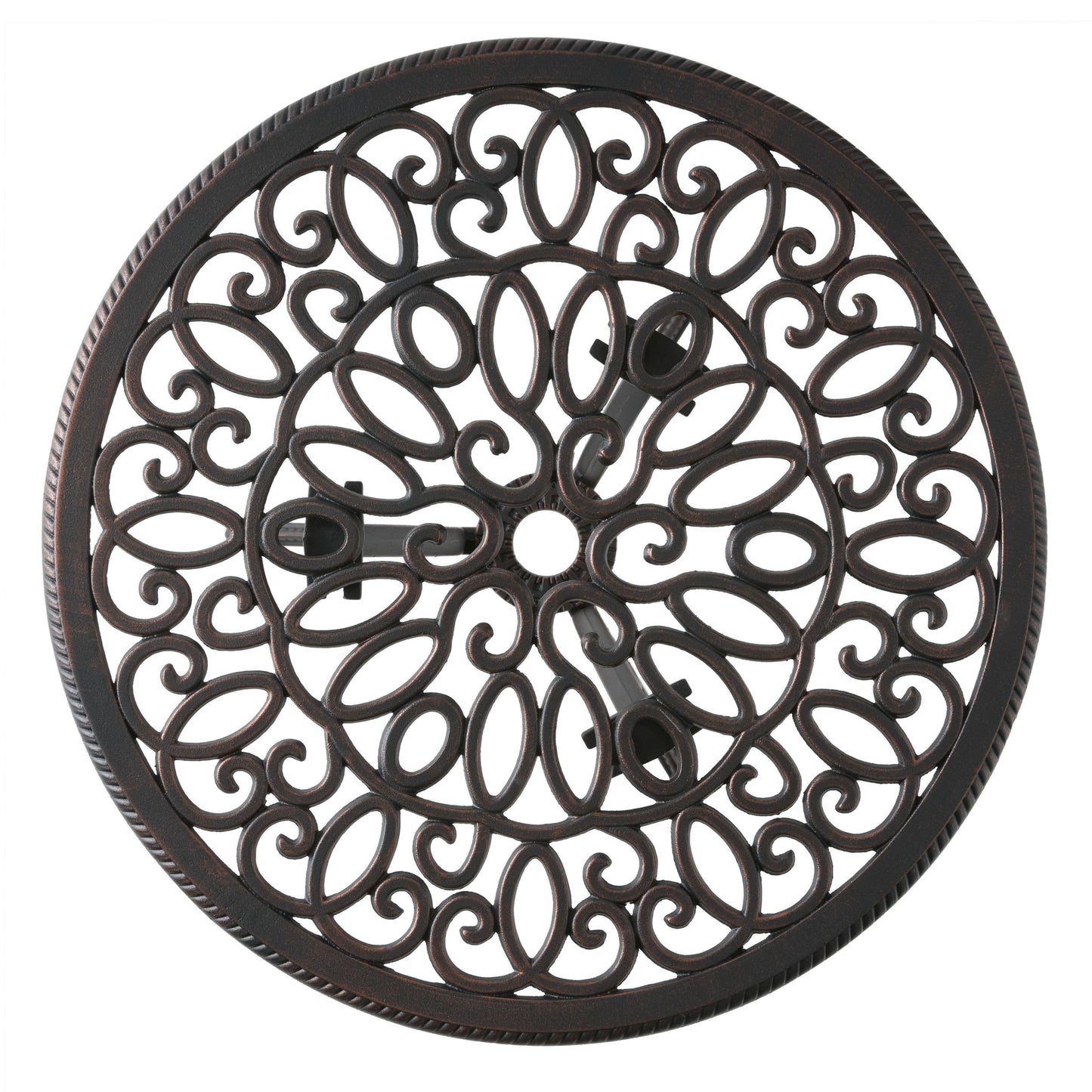 Charleston 3 Pieces Cast Bistro Set - Copper