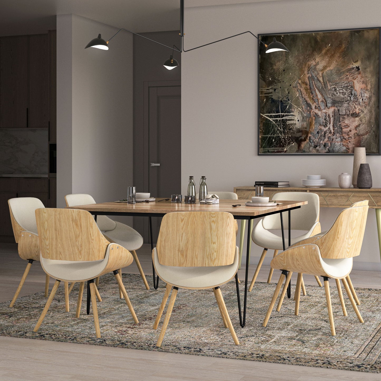 Malden - Bentwood Dining Chair With Wood Back - Natural