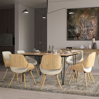 Malden - Bentwood Dining Chair With Wood Back - Natural