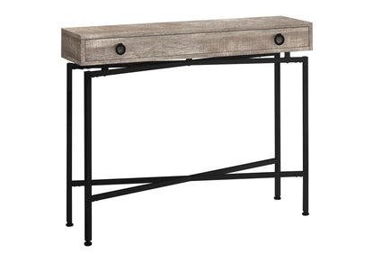 Accent Console Table For Entryway, Storage Drawer, Modern - Taupe
