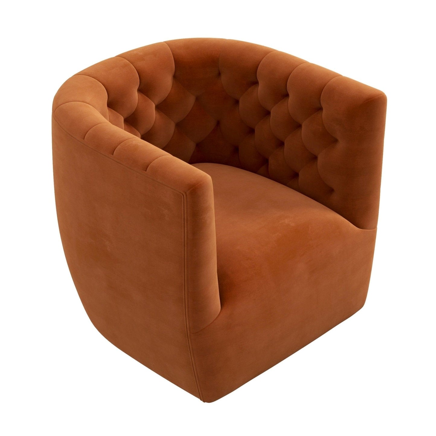 Delaney - Swivel Chair - Burnt Orange
