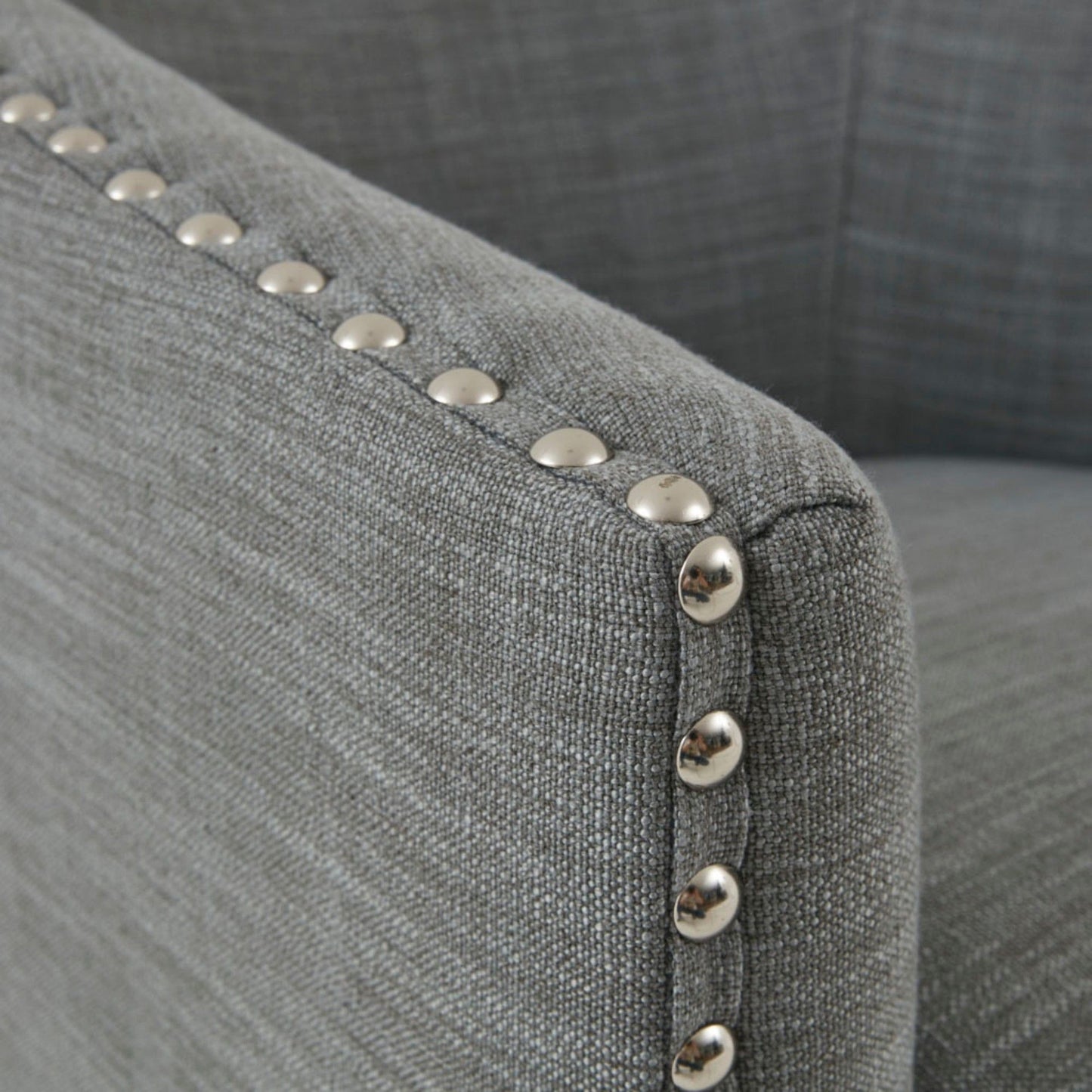 Swivel Chair Elegant Design Fabric Solid Wood - Gray