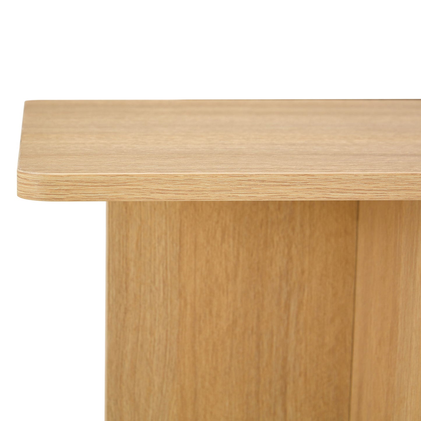Modern Triangular Support Coffee Table, Lightweight And Stable, Perfectly Integrating Nature And Industry - Light Wood