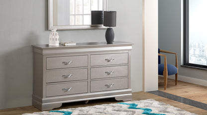 Modern Sophisticated Dresser - Silver Champagne