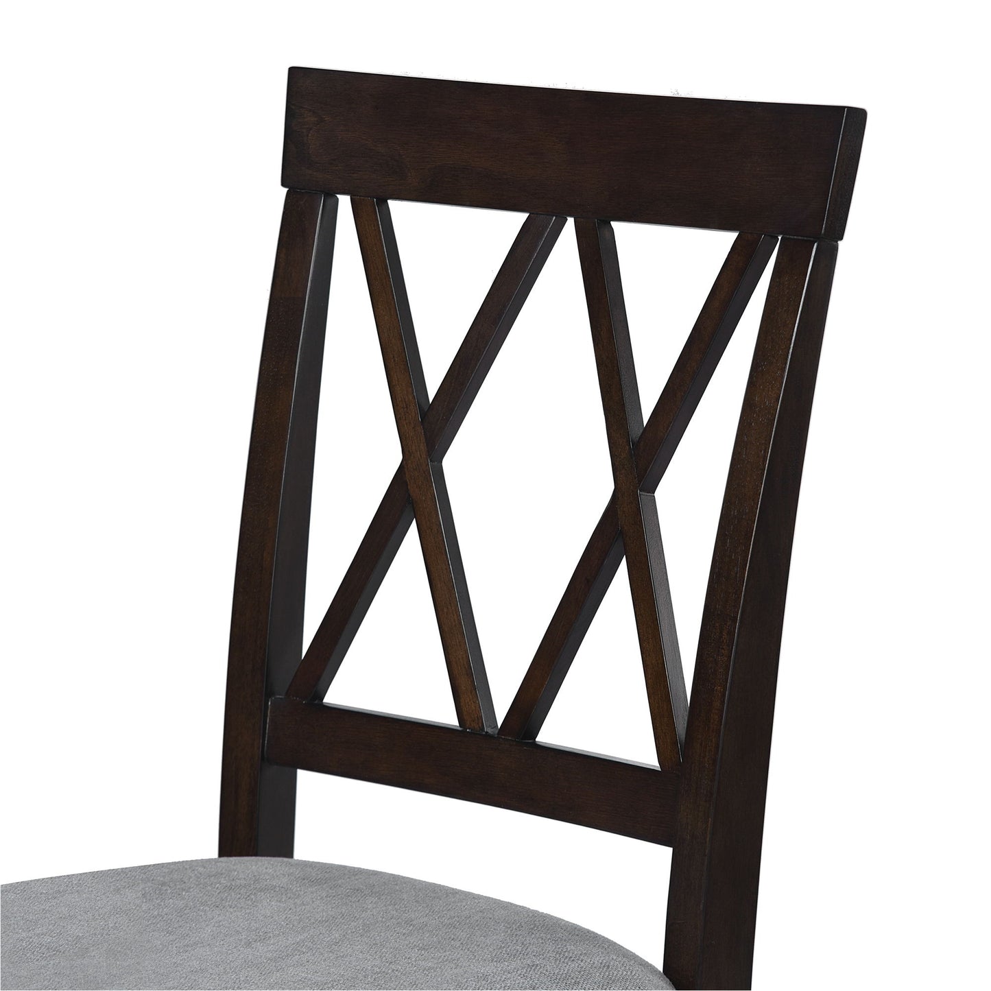 3 Piece Kitchen Dining Set With Drop Leaf Dining Table And 2 Dining Upholstered Chairs, Dining Room Set For Small Places - Espresso