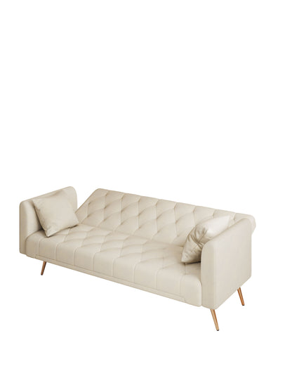 Convertible Double Folding Living Room Sofa Bed - Beige