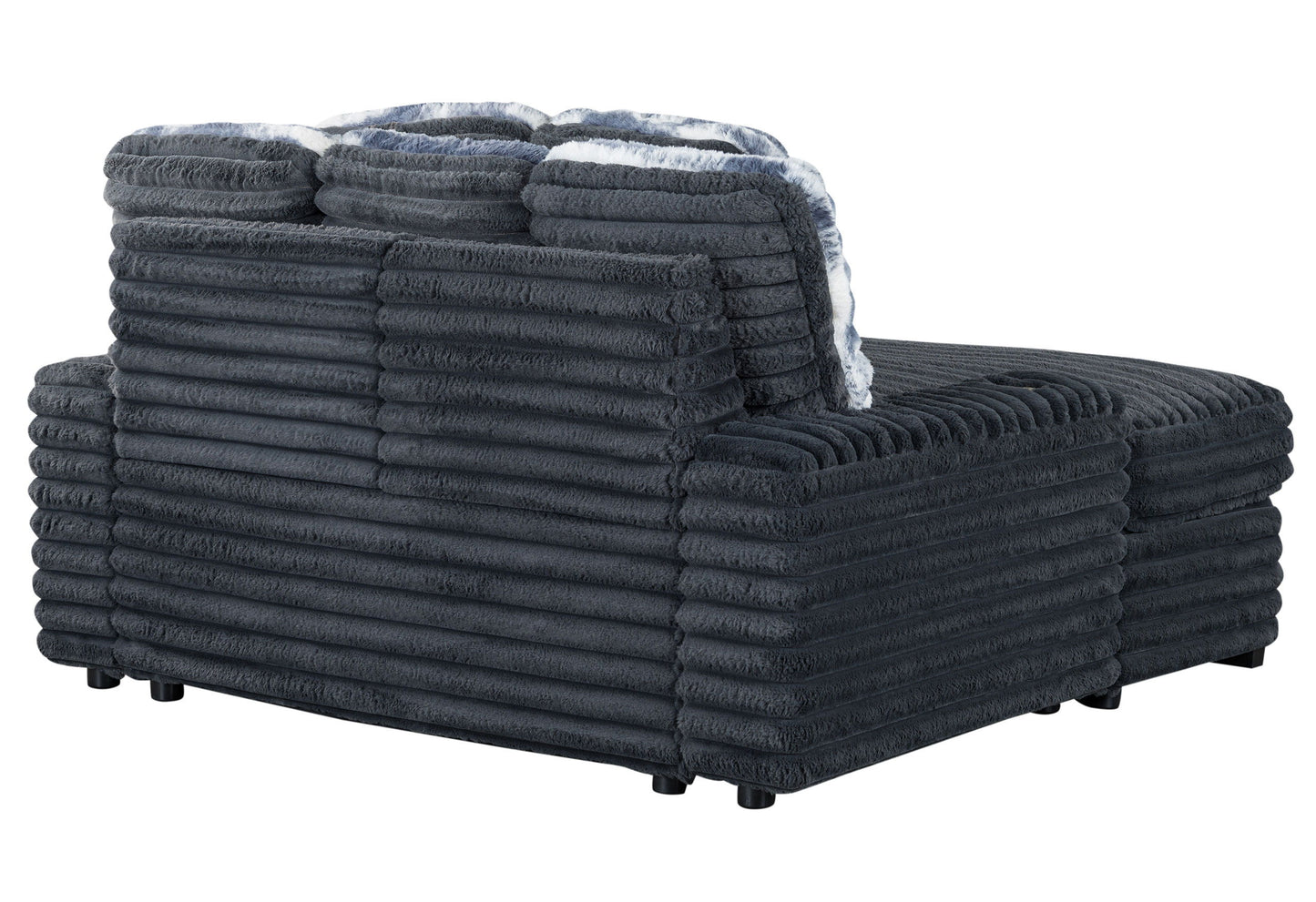 Shine - Lounger Sofa With USB - Gray