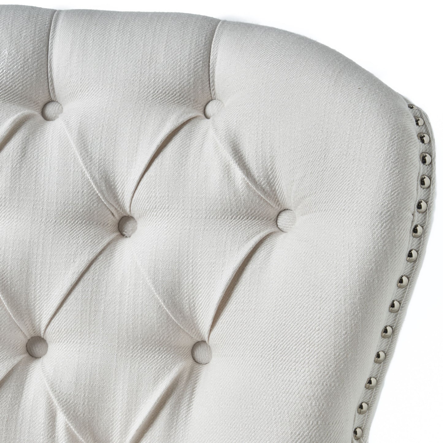 Modern Accent Chair Upholstered Foam Filled Living Room Chairs Comfy Reading Chair Mid Century Modern Chair, Armchair For Living Room Bedroom - Ivory