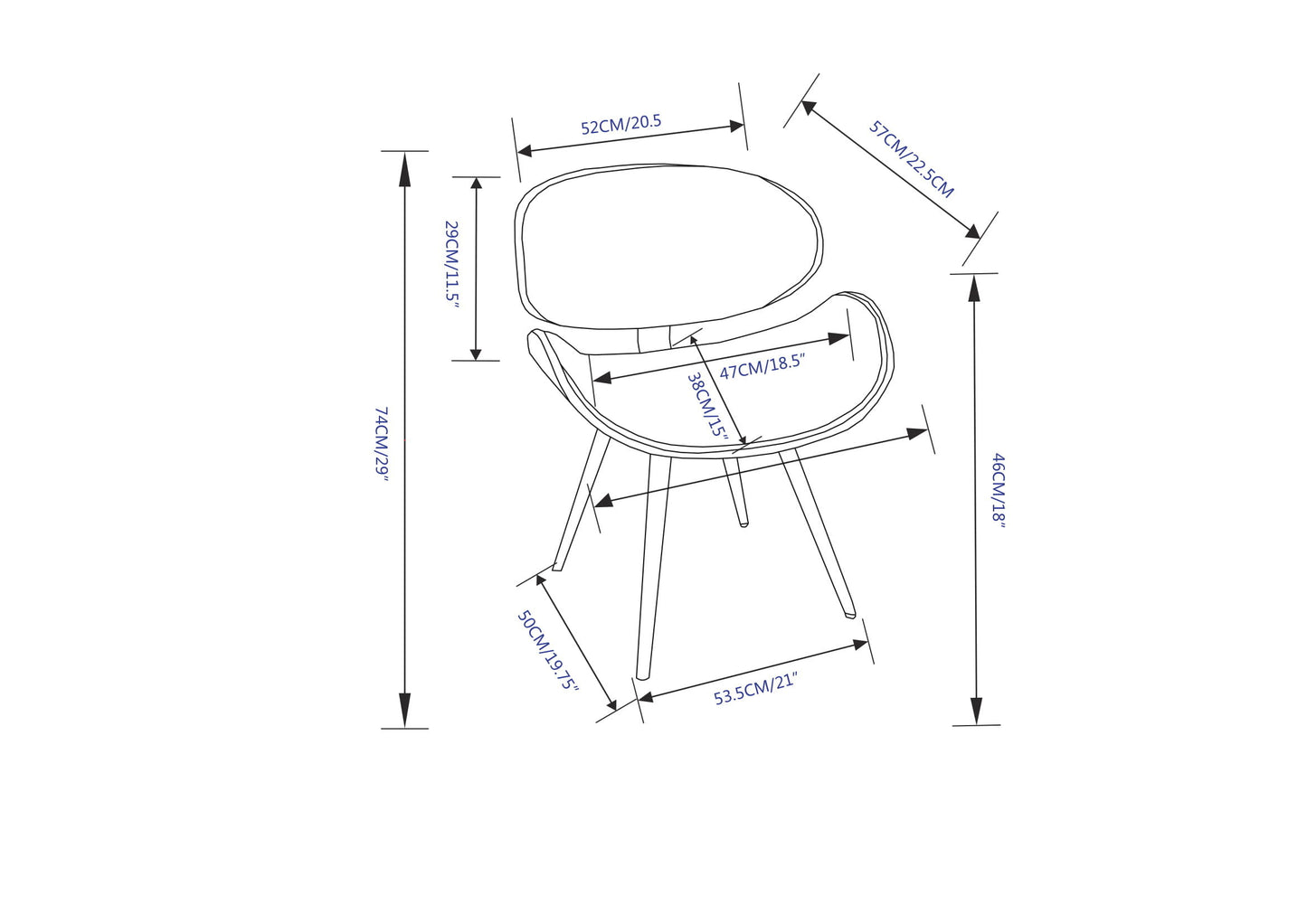 Marana - Dining Chair - Black
