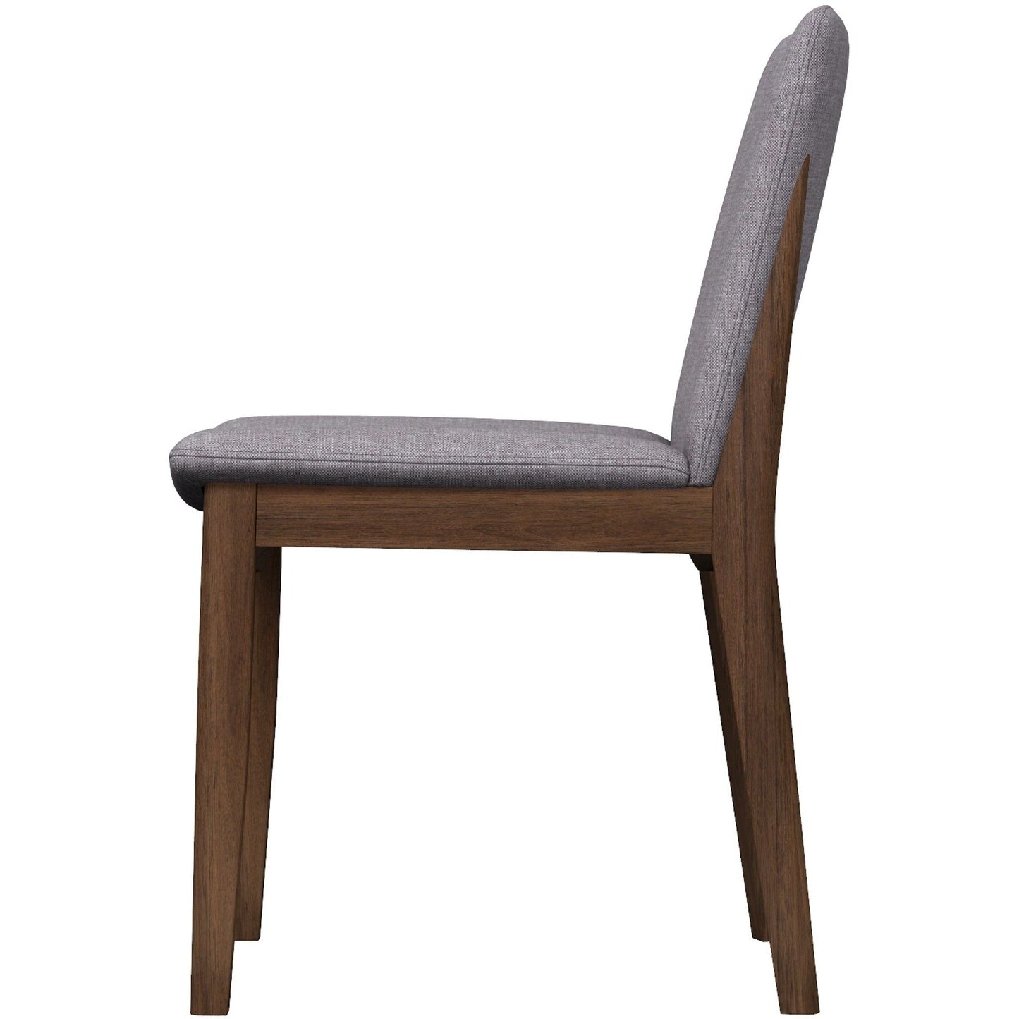 Laura - Mid-Century Modern Solid Wood Dining Chair (Set of 2) - Gray