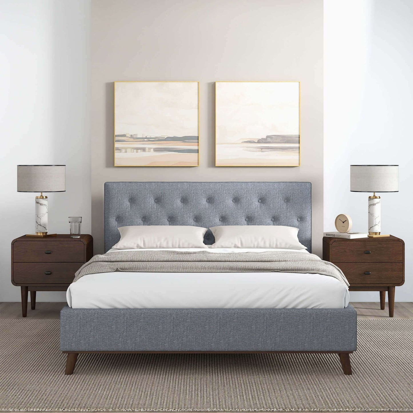 Graceville - King Size Platform Bed - Gray