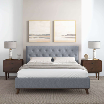 Graceville - King Size Platform Bed - Gray
