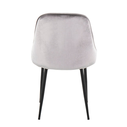 Marcel - Contemporary Dining Chair (Set of 2) - Black / Silver
