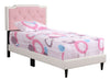 Deb - Twin Bed - White And Pink