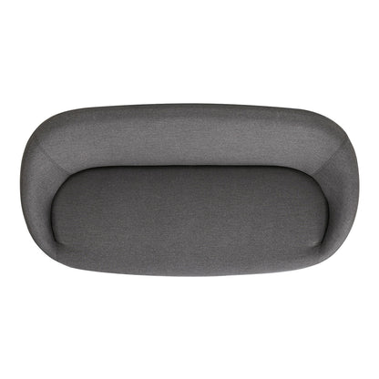 Willow - Upholstered Patio Deep Seating Sofa - Graphite Gray / Black