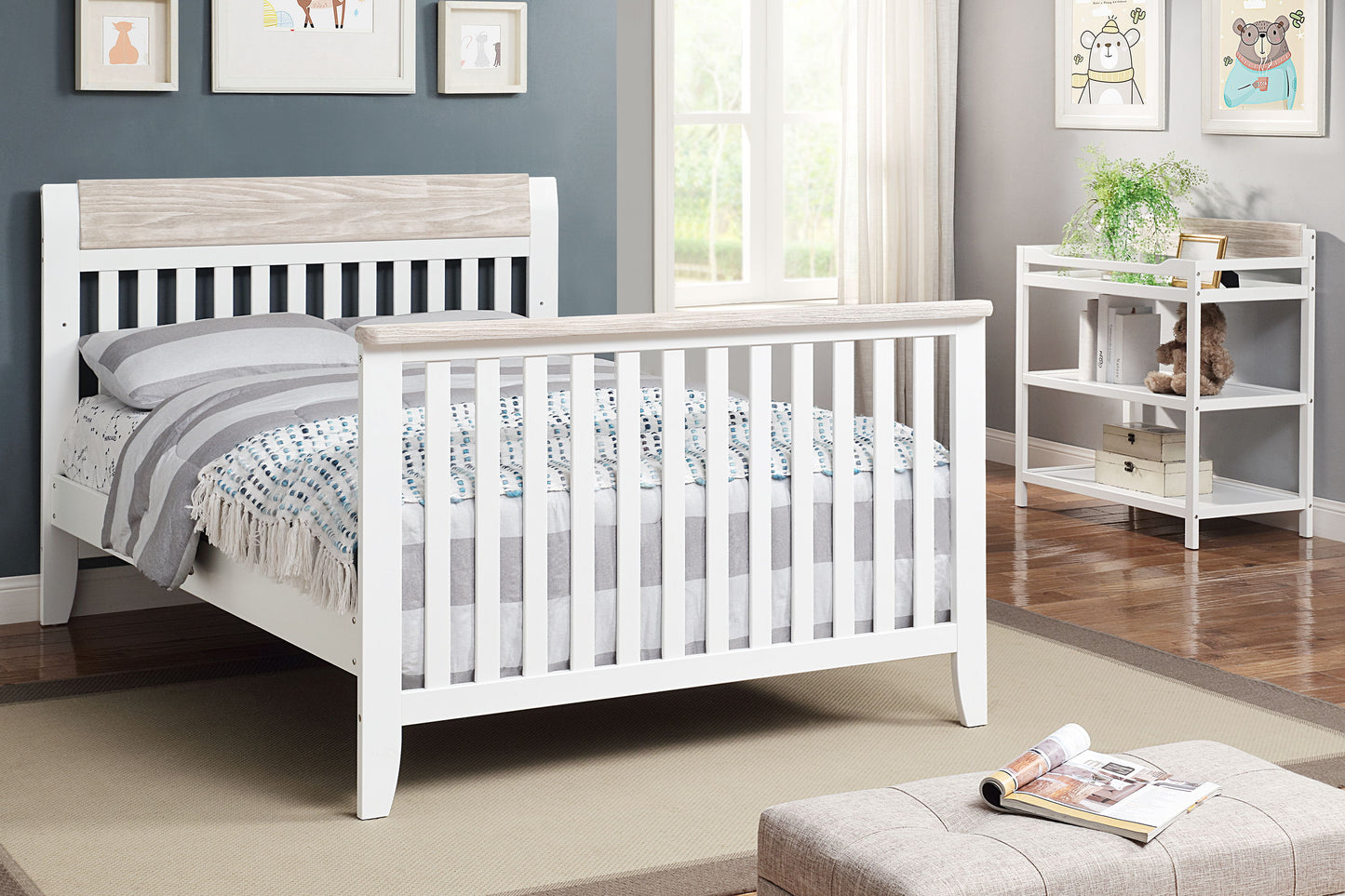 Hayes - Changing Table - White, Natural