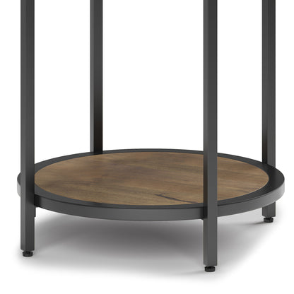 Jenna - Round Side Table - Warm Gray