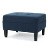 Foot Rest Under Desk Ottoman, Rectangle Foot Stool, Footrest Leg Rest For Sofa, Ottoman Rest Stools For Living Room Entryway - Navy Blue