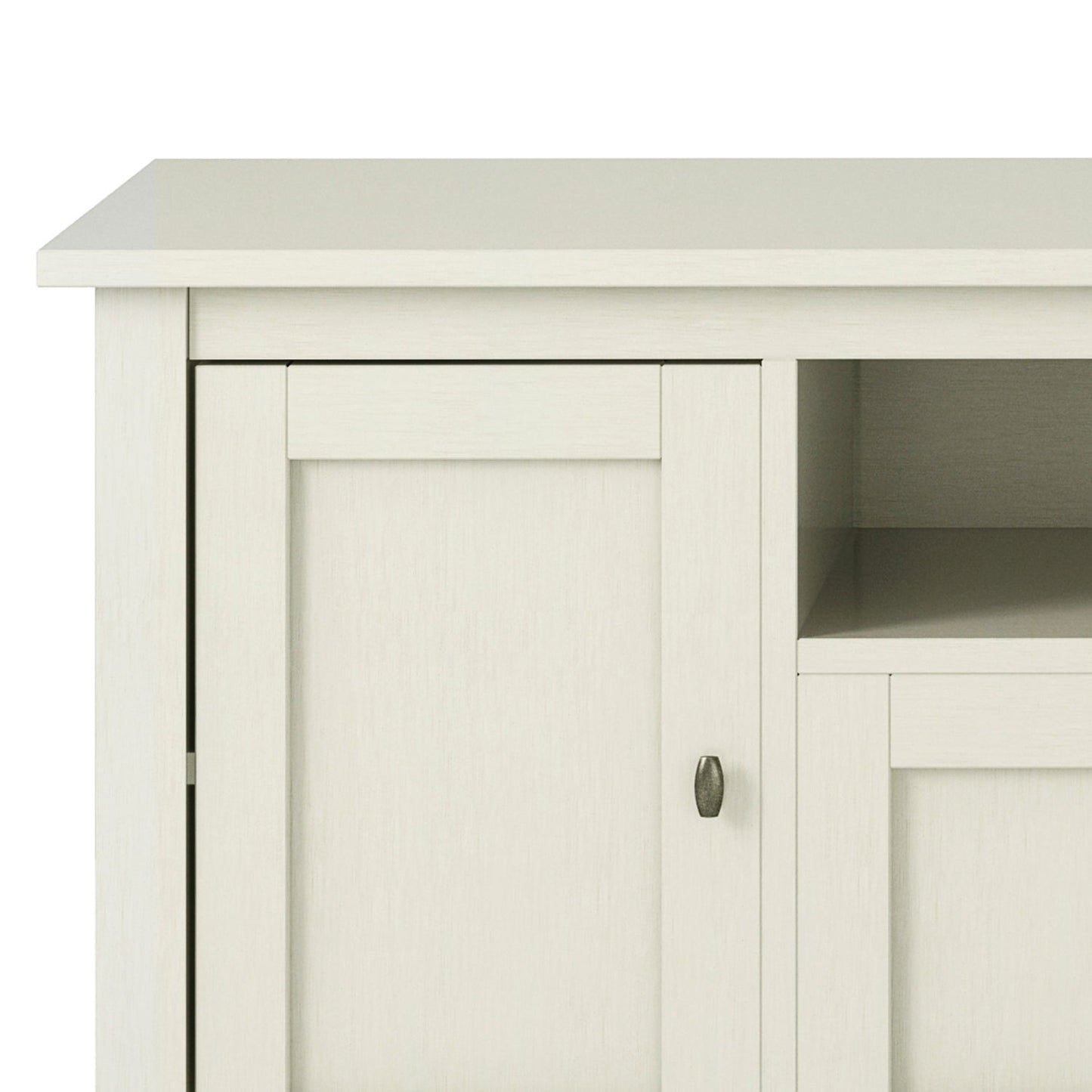 Warm Shaker - TV Media Stand - Antique White