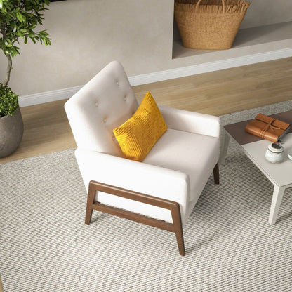 Cole - Comfortable Lounge Chair - Beige