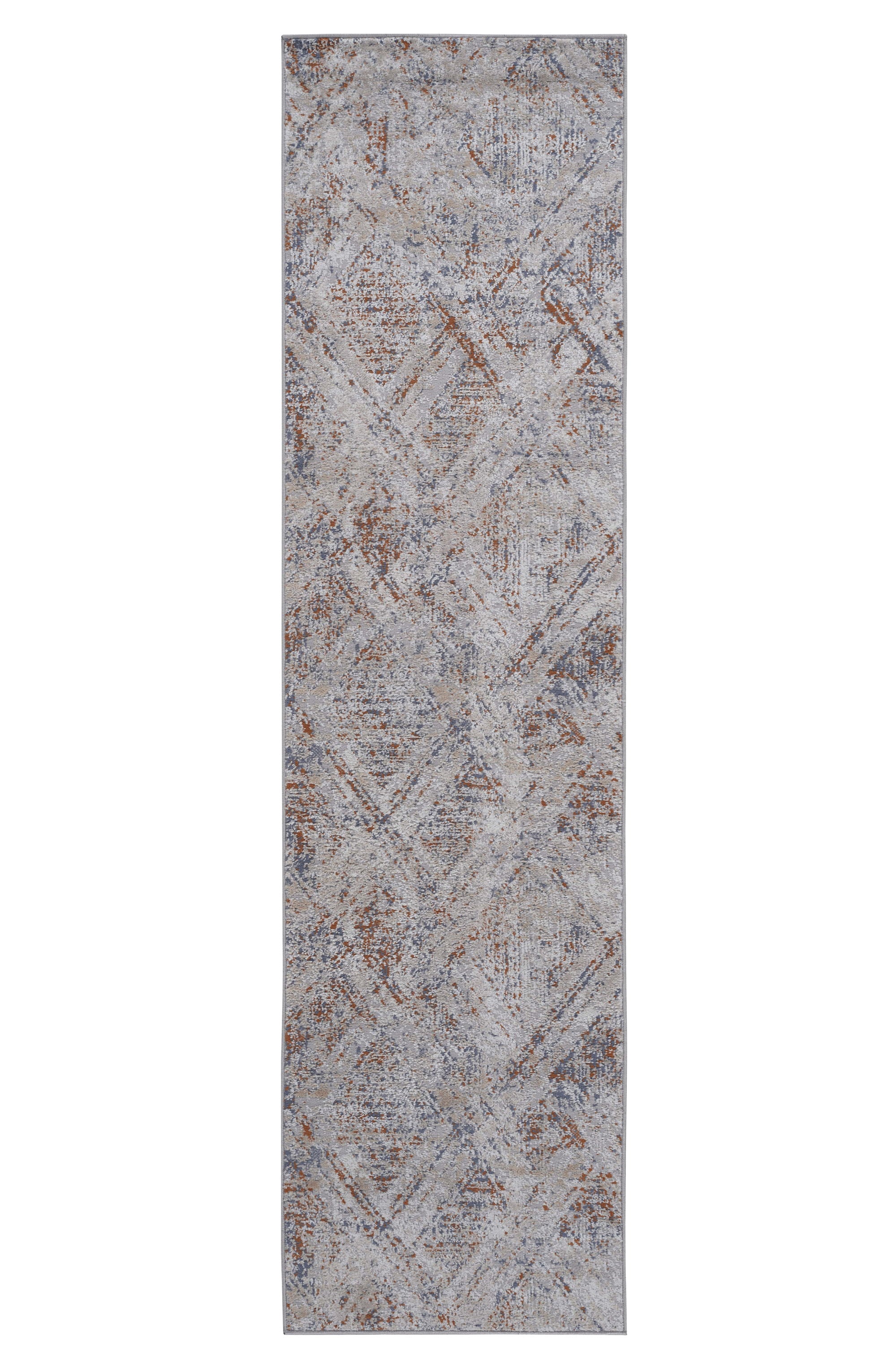 Payas - 2' X 8' Geometric Runner Rug - Beige