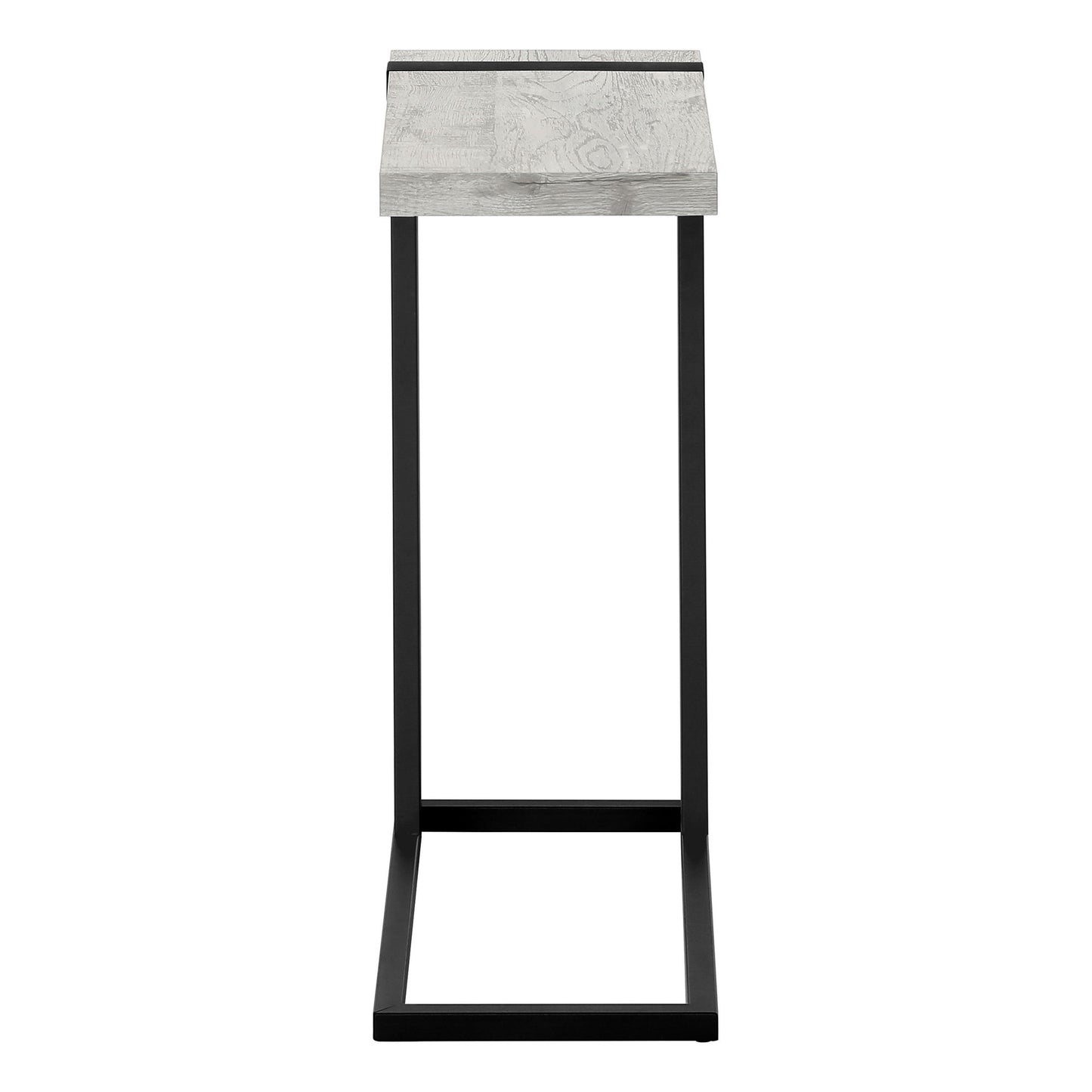 Accent Table, C - Shaped, Contemporary Convenient Design - Gray
