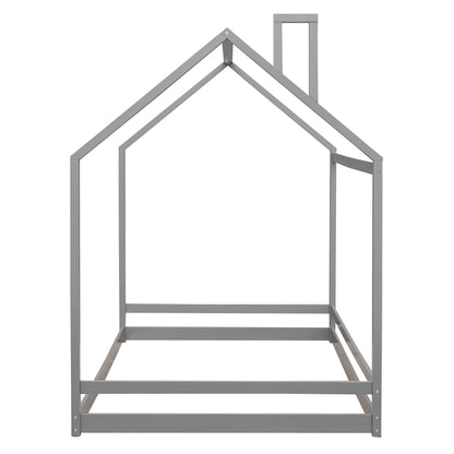 Full Size Playhouse Bed - Gray